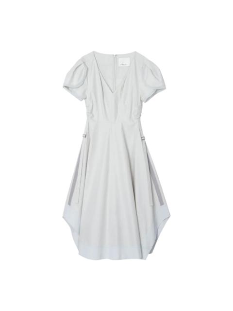 3.1 Phillip Lim Soft Tulip Sleeve V-Neck Dress