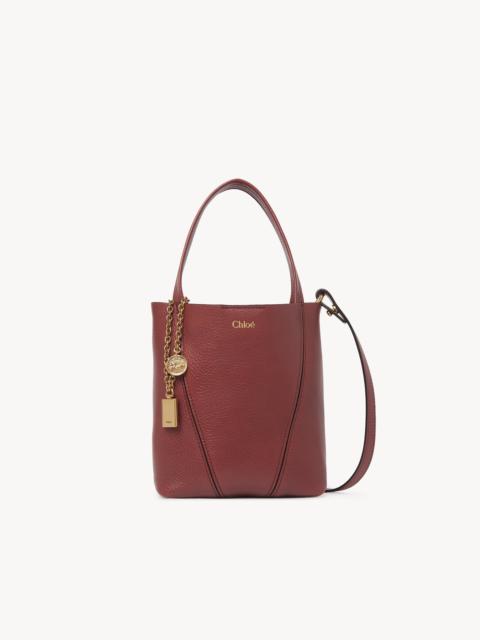 Chloé SMALL CHLOÉ SPIN TOTE BAG IN GRAINED LEATHER