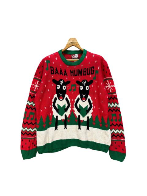 Other Designers Vintage - PARTY SWEATER BAA HUMBUG FULLPRINT KNITWEAR #8995-46