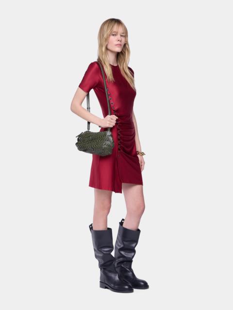 rabanne DRAPED MINI DRESS IN JERSEY