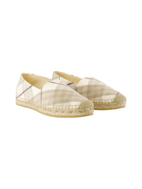 Burberry Burberry Women's Linen LF Mews Espadrille (Authentic Pre-Loved)