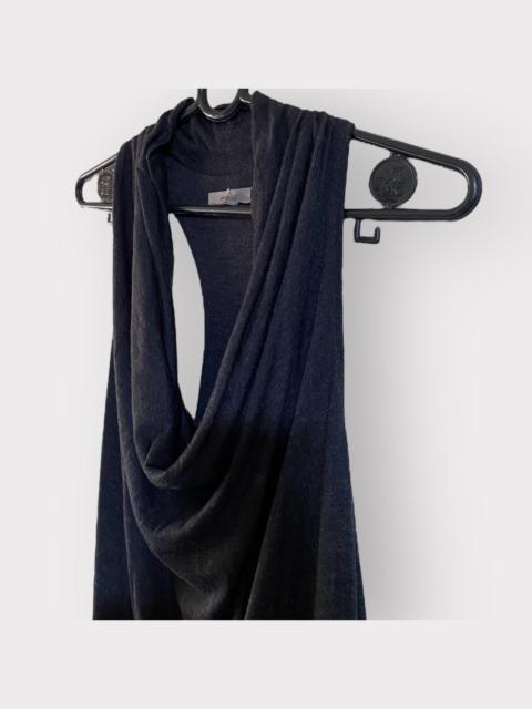 Helmut Lang Helmut Lang Drape Cowl Collar Jersey Maxi Dress