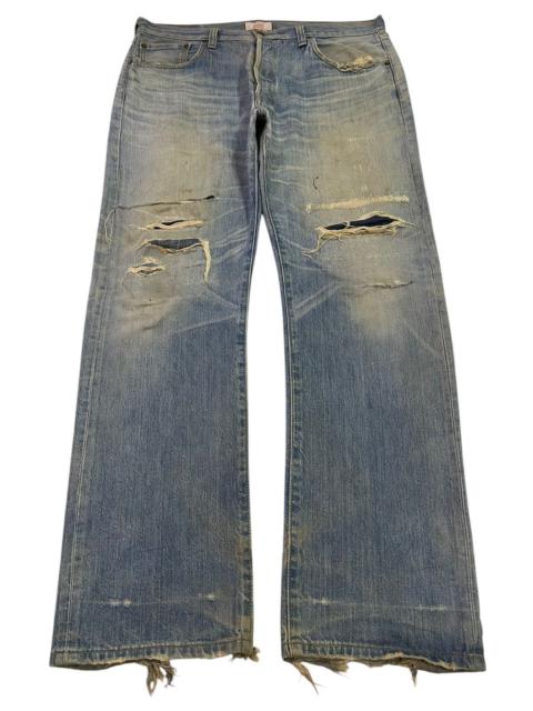 Levi's Vintage 90s Levis 501 Mud Wash Distressed Loose Jeans