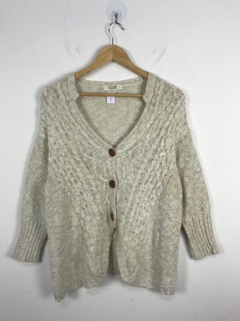 Other Designers Japanese Brand - E.R.G Cotton Acrylic Batwing Cable Knit Sweater #2899