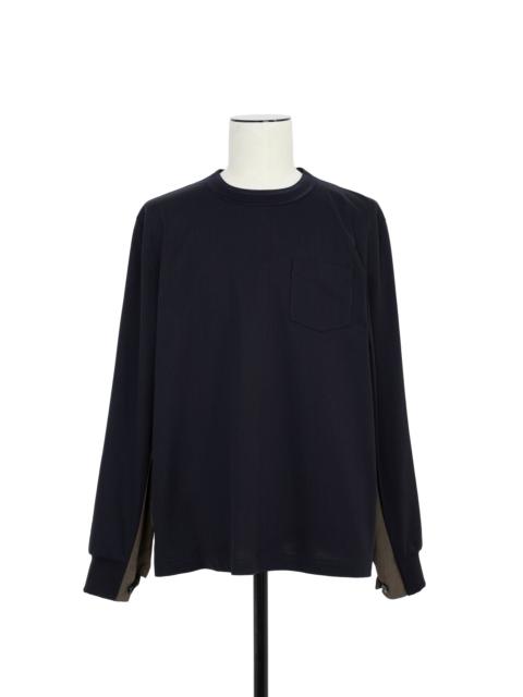 sacai Cotton Typewriter x Cotton Jersey L/S T-Shirt