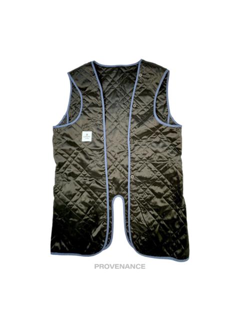 Other Designers Lanvin En Bleu Quilted Liner Vest - Black/Blue