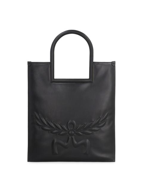 MCM Mcm Aren Leather Tote