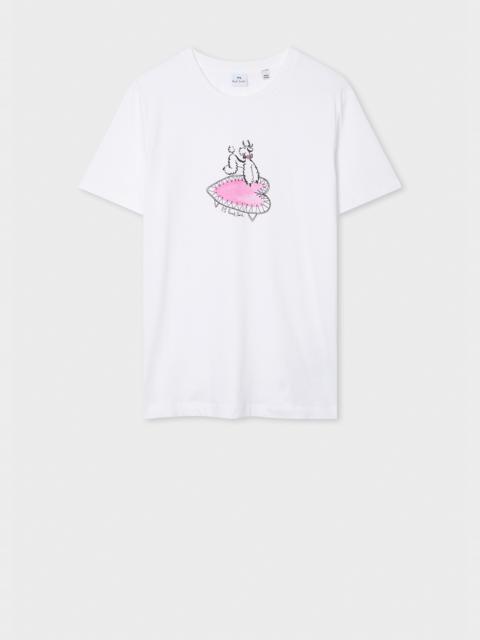 Paul Smith Women's White 'Poodle Print' T-Shirt
