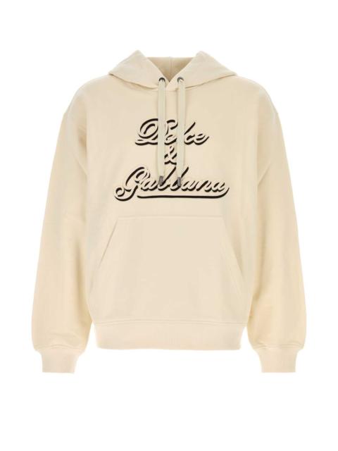 Dolce & Gabbana Dolce & Gabbana Men Cream Cotton Sweatshirt