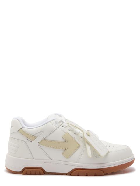 Out Of Office panelled leather sneakers