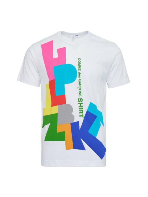 Comme des Garçons SHIRT Digital Print Color-Block Tee