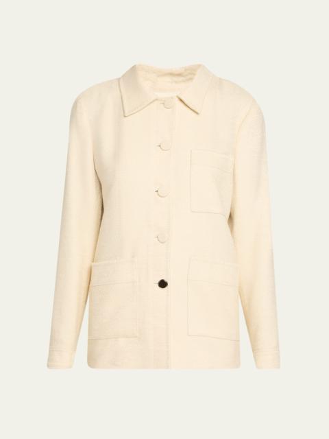GABRIELA HEARST Ulu Silk Single-Breasted Chore Jacket