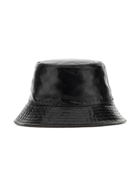 Black Gg Crystal Bucket Hat