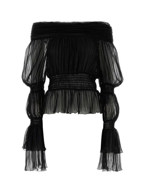 Blumarine Blumarine Women Black Chiffon Top