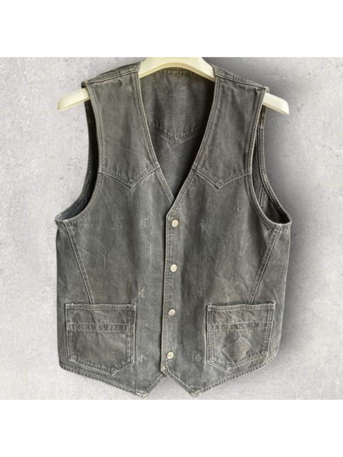 NUMBER (N)INE SS08 Mud Wash Denim Vest