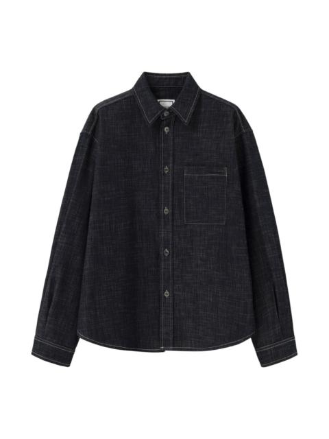 Wooyoungmi Rigid Textured Denim Shacket