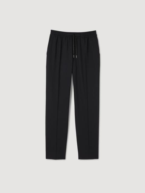 Sandro ELASTICATED STRAIGHT-LEG PANTS