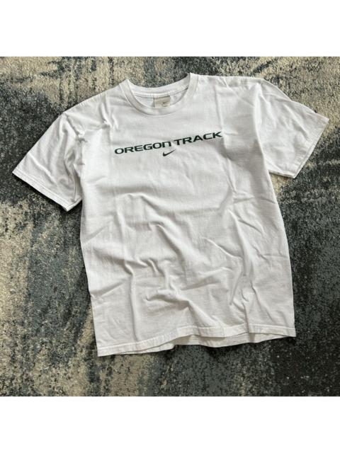 Nike 2003 OREGON TRACK iS BACK TEE NiKE SiLVER TAB TAG LABEL