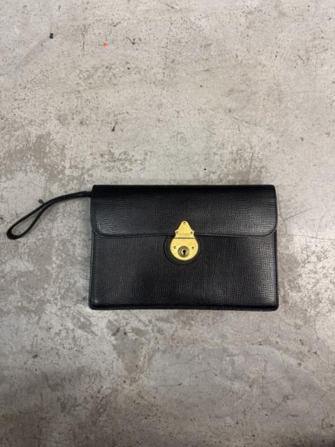 Burberry Authentic Burberrys 90's Black Leather Clutch Bag