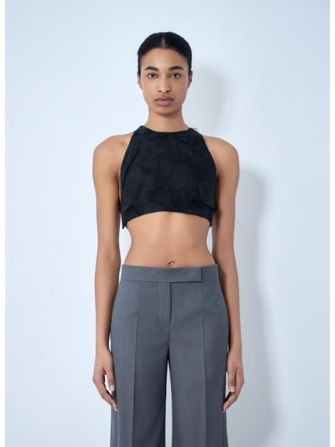 Max Mara Max Mara Women Suede Halter Crop Top