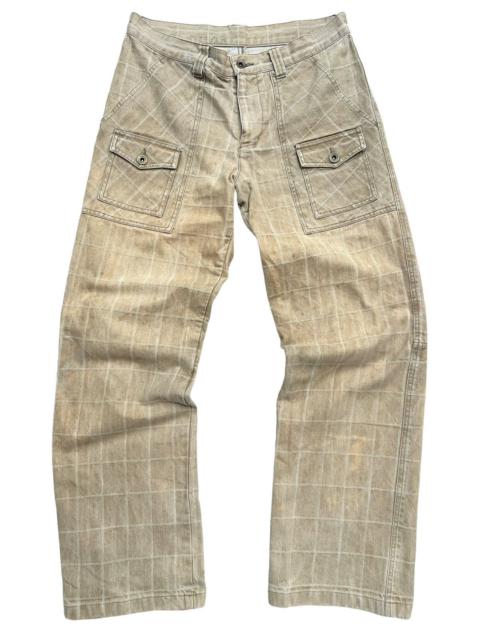 Other Designers Boycott Japan Checkered Distressed Cargo Pants 32x30