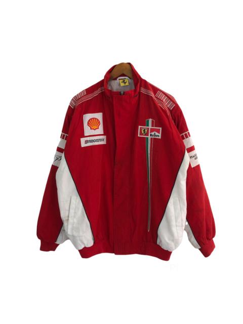 Other Designers Japanese Brand - VINTAGE RARE FERRARI BRIDGESTONE ZIPPER JACKET FULL PATCH