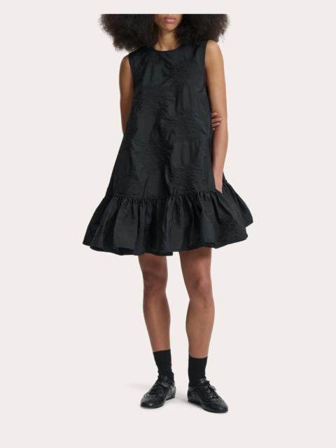 CECILIE BAHNSEN Lala Borus Jacquard Ruffle Shift Dress