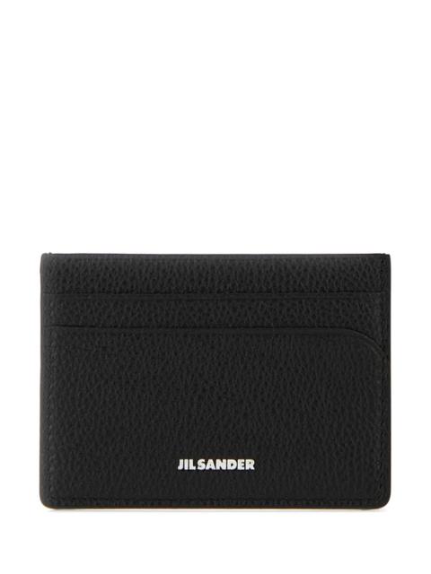 Jil Sander Jil Sander Men Black Leather Card Holder