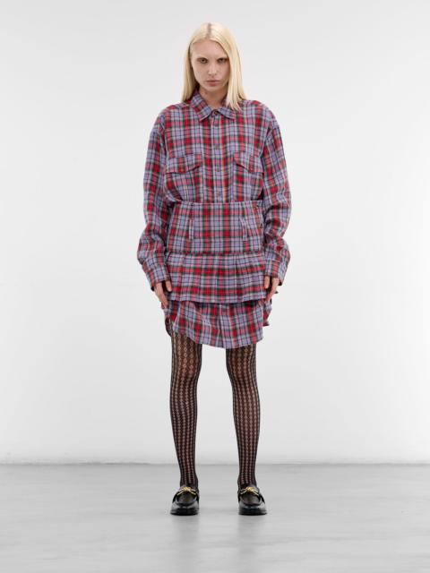 Vivienne Westwood Marta Plaid Layered Mini Dress