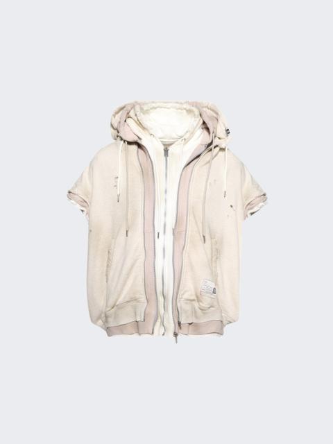 Maison MIHARAYASUHIRO Triple Layered No Sleeve Parka White