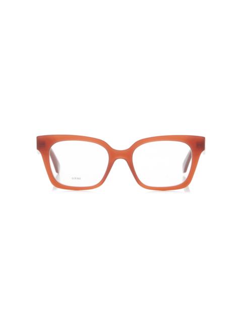 Loewe Square-Frame Acetate Glasses pink