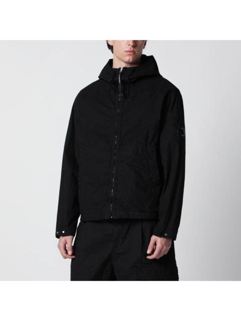 C.P. Company C.P. Company Black Cotton Zip-Up Jacket Men