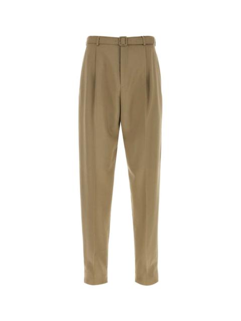SAINT LAURENT Saint Laurent Men Cappuccino Wool Blend Pant