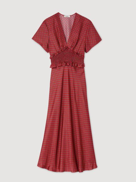 Sandro SCARF PRINT MAXI DRESS