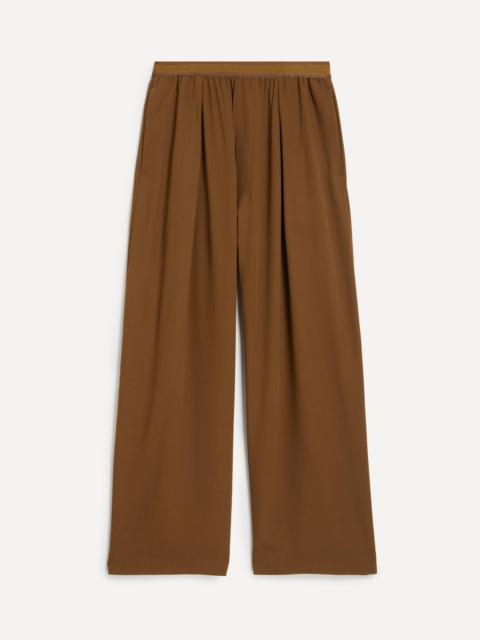 Acne Studios Brown Loose-Fit Logo Trousers