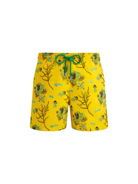 Vilebrequin Men Swim Trunks Embroidered Medusa Flowers - Limited Edition