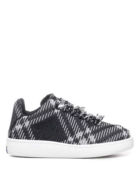 Burberry Burberry Check Knit Box Low-Top Sneakers