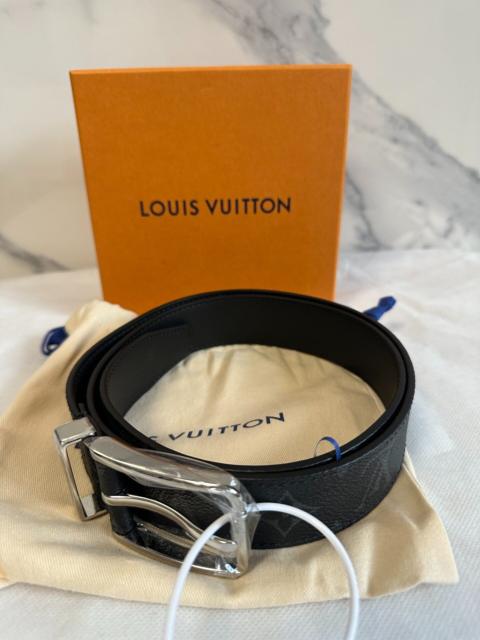 Louis Vuitton Louis Vuitton Silver Pin Buckle Leather Belt