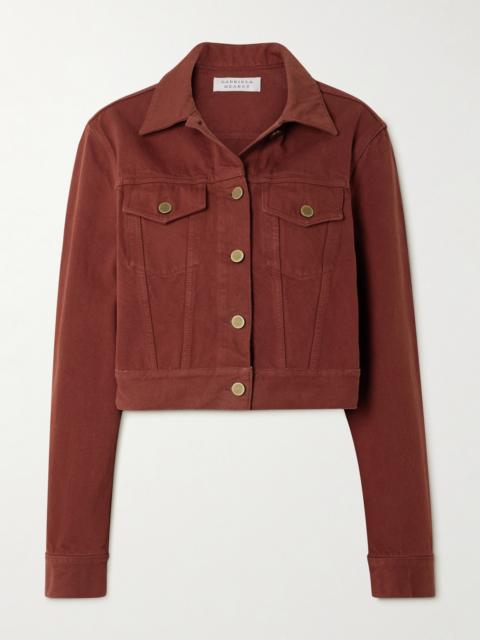 GABRIELA HEARST Bronte Cropped Recycled-denim Jacket