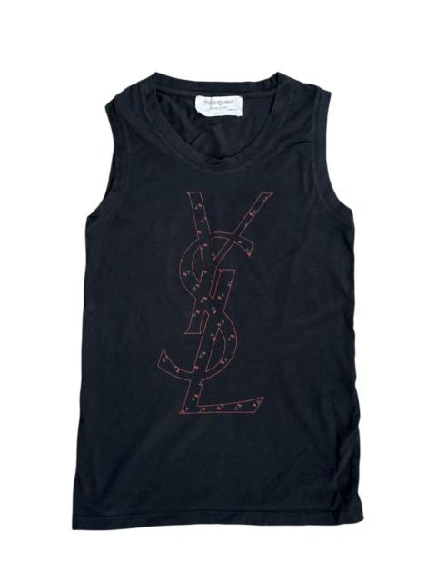 SAINT LAURENT Yves Saint Laurent Printemps/Ete 2010 Iconic Logo Tank Top