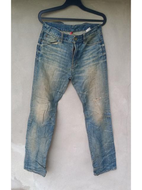 Other Designers UNIQLO Distressed Denim Bleach Design
