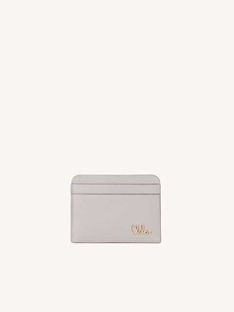 Chloé CHLOÉ ICONIC CARD HOLDER IN GRAINED LEATHER