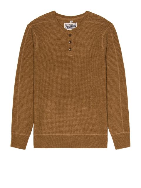 Schott Button Henley Sweater