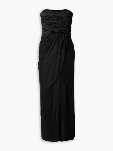 Proenza Schouler Strapless ruched stretch-jersey maxi dress