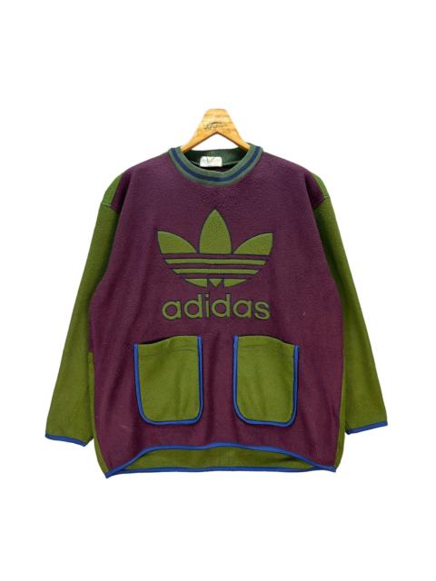 adidas ADIDAS EMBROIDERY BIG LOGO COLORBLOCK FLEECE #8870-033