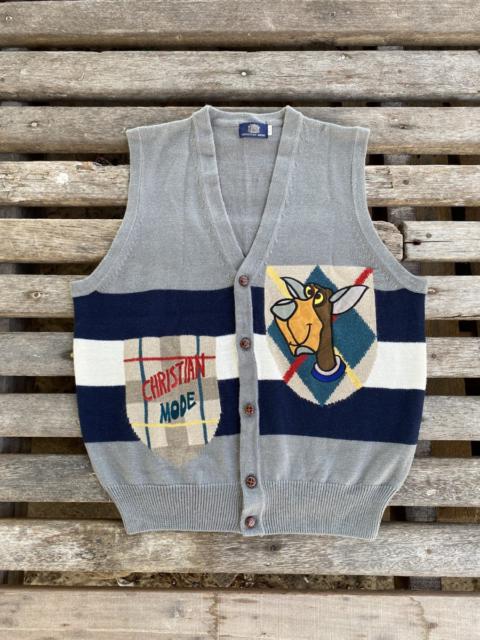 Other Designers Cardigan - Christian Mode Sleeveless Sweater Cardigan Nice Design