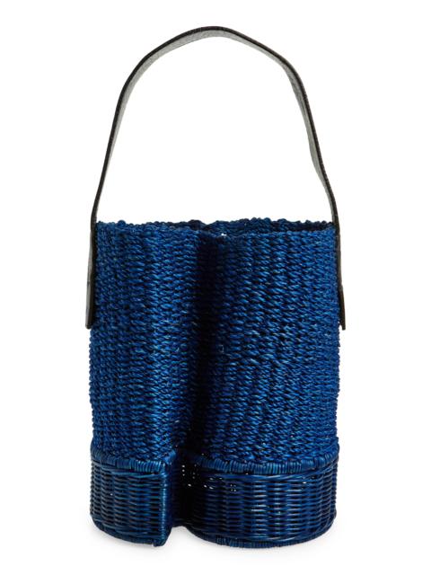 sacai Small S-Basket Woven Raffia