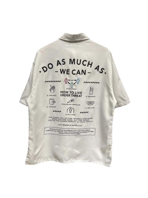 Other Designers Short Sleeve Button Up In The Attic Spellout