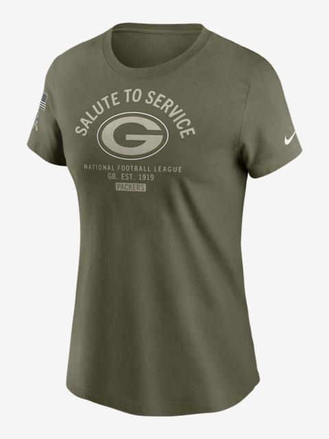 Nike Green Bay Packers Salute to Service Sideline Women's Nike NFL T-Shirt