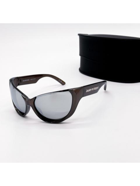 BALENCIAGA NEW BALENCIAGA BB0201S 002 SUNGLASSES BROWN OVERSIZED WOMEN